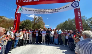 Tokat’ın Almus ilçesinde Çamdalı grup yolu hizmete açıldı